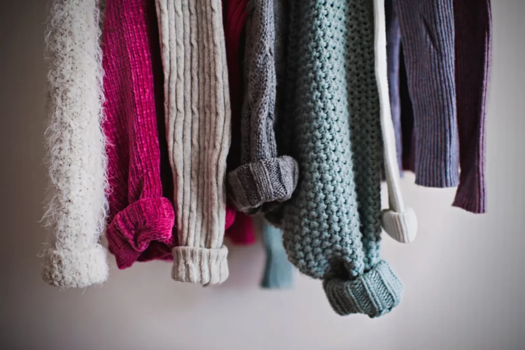 Merino Wool Clothes Hanging for Drying