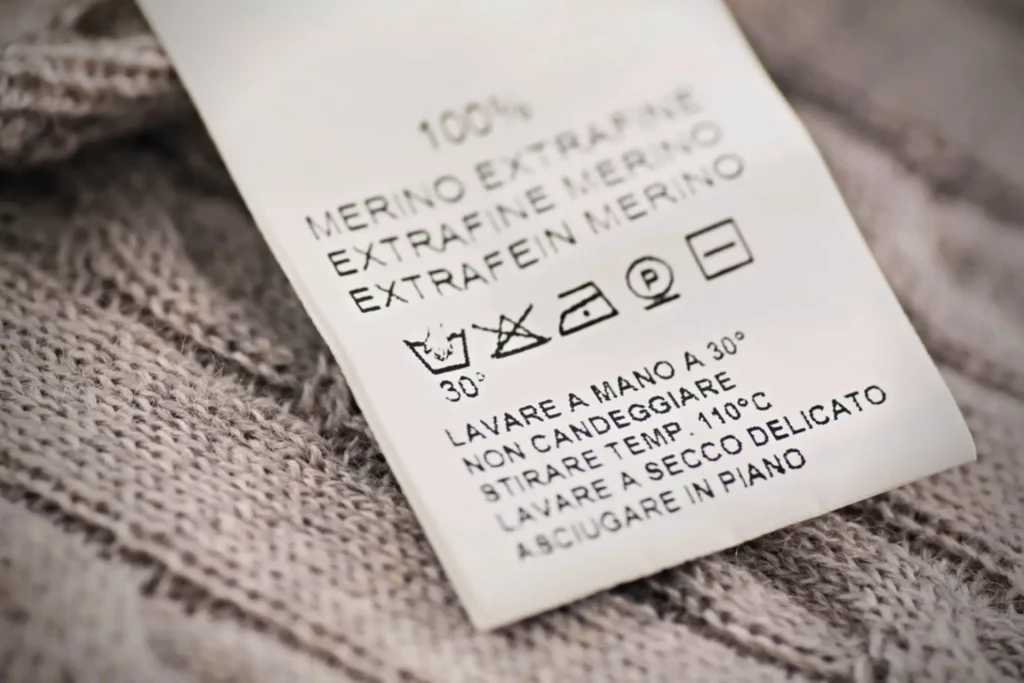 Treat the garment according to the instructions.