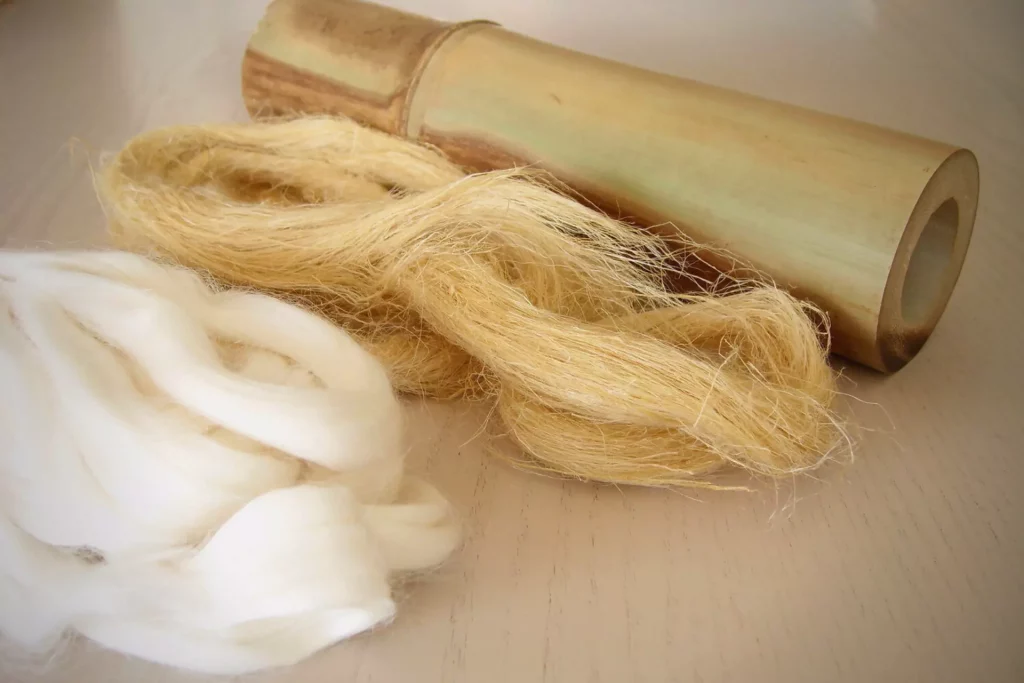 Bamboo Is Turned Into Yarn