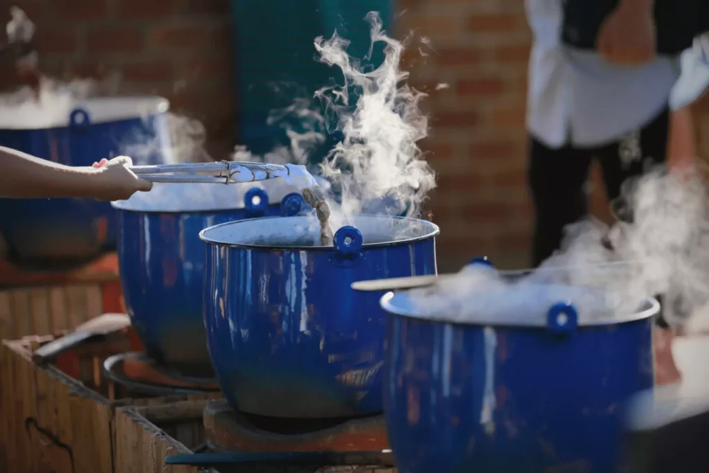 Combine your paste with boiled water