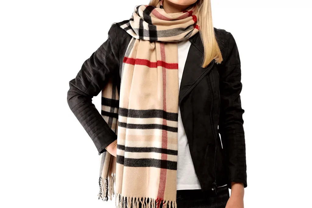 FRAAS Plaid Cashmink Scarf