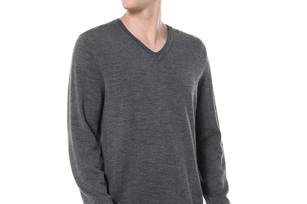 La Paddy Men's Merino Wool V-Neck Sweater