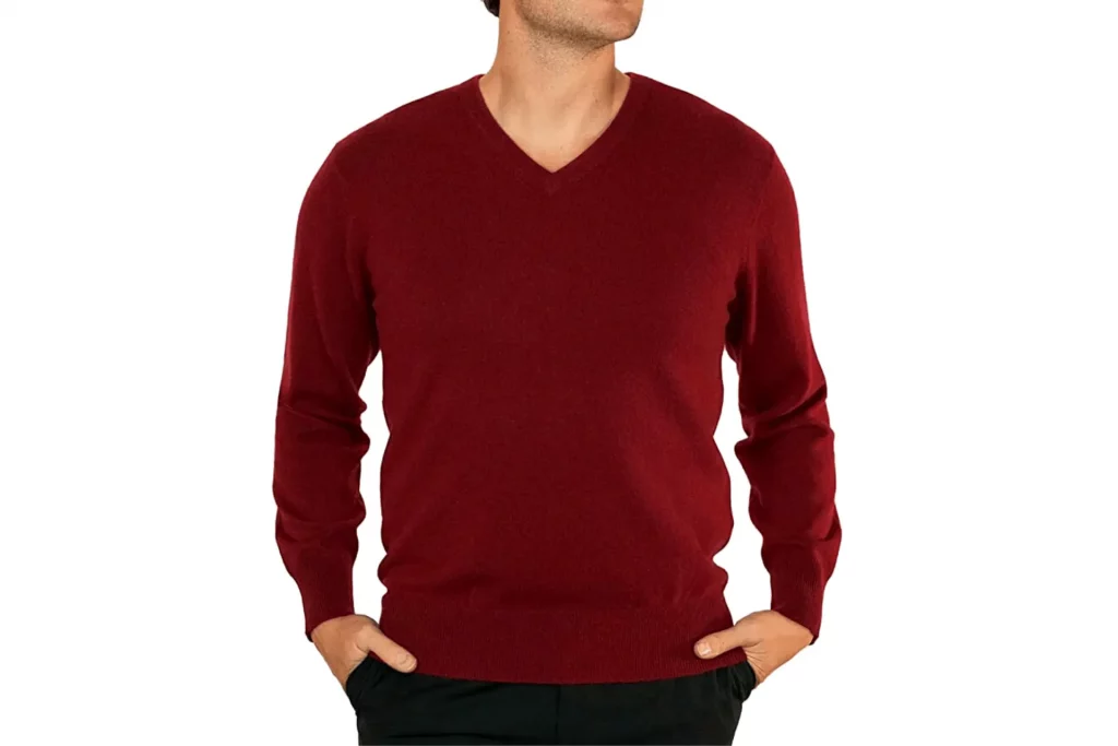 Lona Scott Men's Cashmere V Neck Sweater