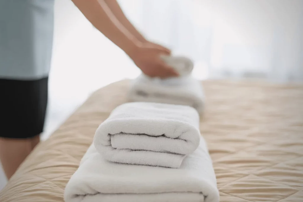 Using clean Towel, Remove any Excess Water