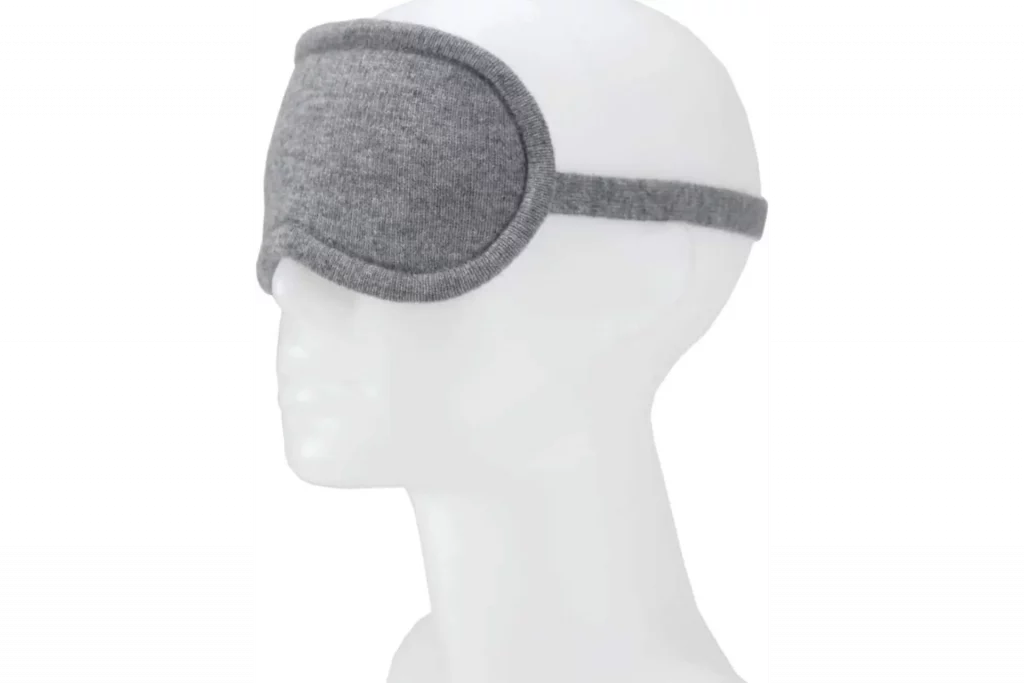 Jet&Bo 100% Pure Cashmere Eye Mask Gray in Gift Box