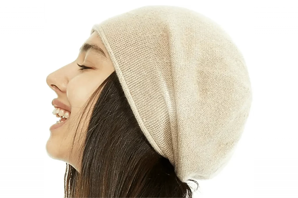 KIKONIO CHEN Women's 100% Cashmere Beanie Hat