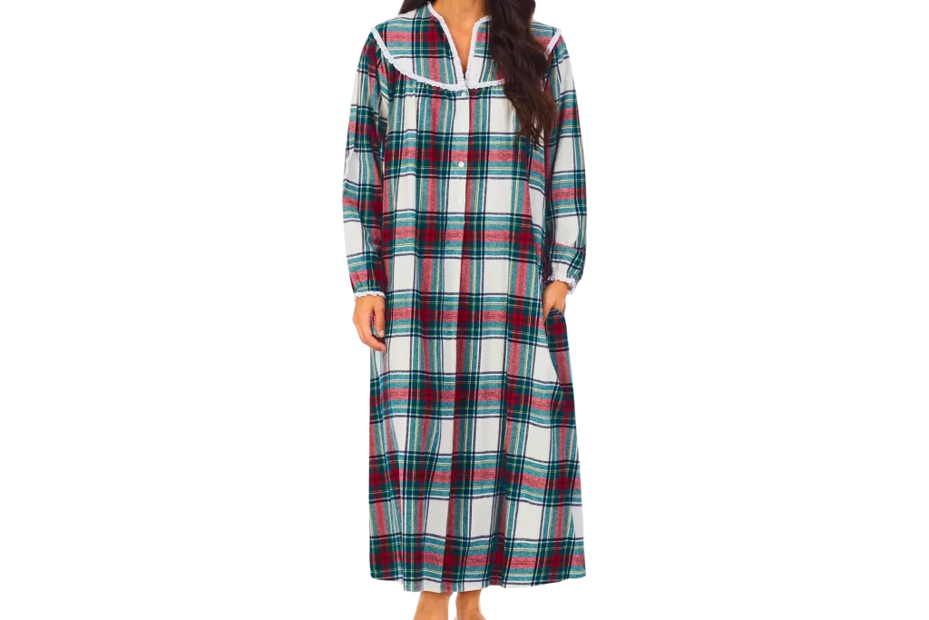 Lanz of Salzburg Women's Long Sleeve Flannel Nightgown