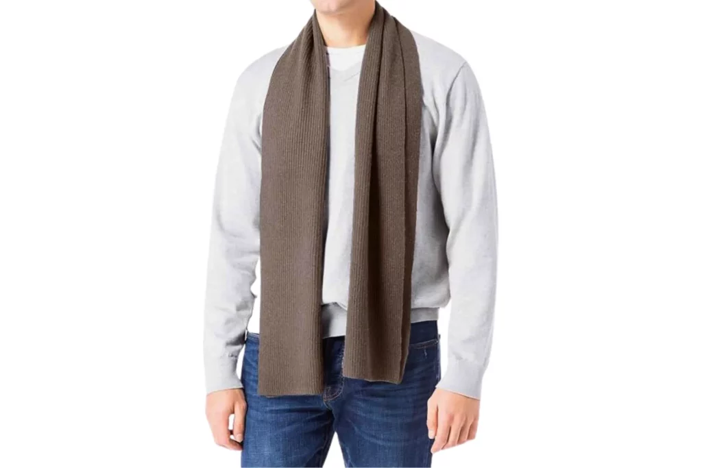 Fisher Wrap Men's Cashmere Elegance Ensemble - Ribbed Knit Hat and Scarf Set in Gift Box