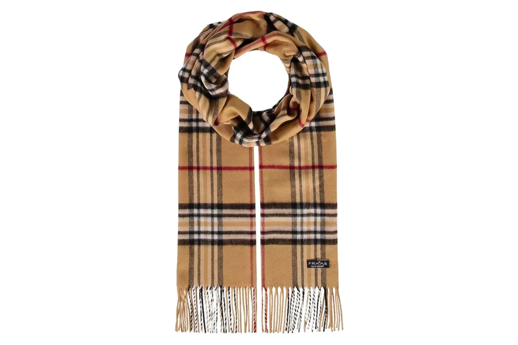 Fraas Cashmink® Checkered Plaid Scarf - Luxuriously Soft, Unisex, Made in Germany 