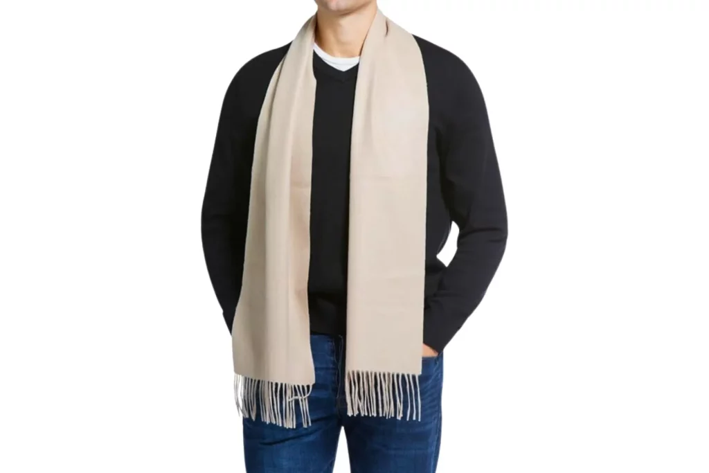 Luxe Wrap Men's Cashmere Cozy Scarf by Fishers Finery