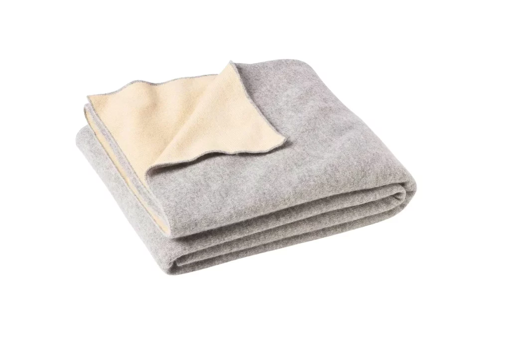 State Cashmere Reversible Throw Blanket